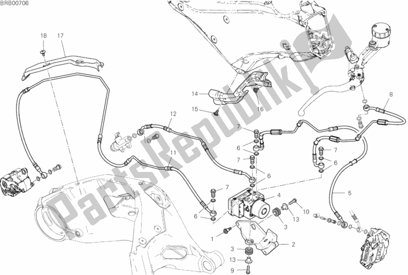 Todas las partes para Sistema De Frenos Abs de Ducati Superbike Panigale V2 USA 955 2020